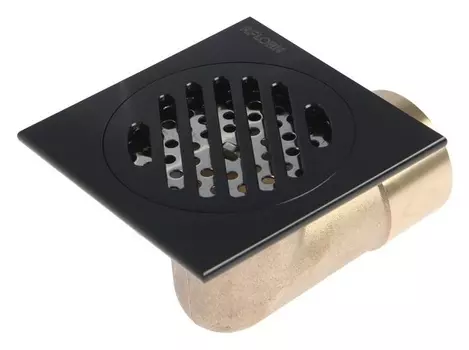 Трап Aflorn Af20510f-10, 100х100 мм, горизонтальный, латунь, черный