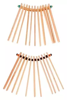 Трещотка пластинчатая веерная, микс