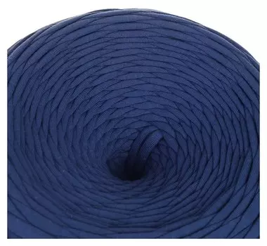 Трикотажная лента "Лентино" лицевая 100м/320гр, 7-8 мм (Индиго)