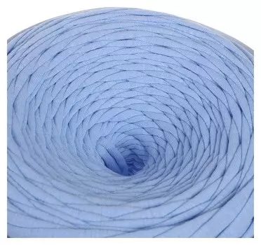 Трикотажная лента "Лентино" лицевая 100м/320гр, 7-8 мм (Небесный)