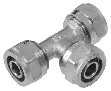 Тройник Aquapex, обжимной, 16 мм