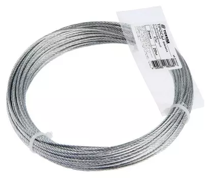 Трос стальной Tundra DIN 3055 2 мм, цинк, 20 м