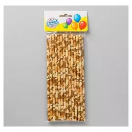 Трубочки для коктейля «Камуфляж», набор 25 шт.