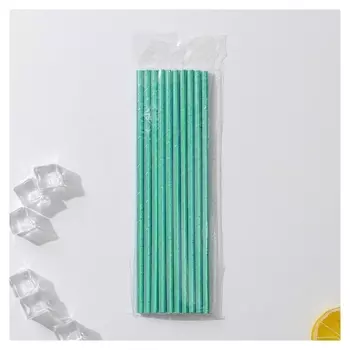 Трубочки "Голубые", 10 шт