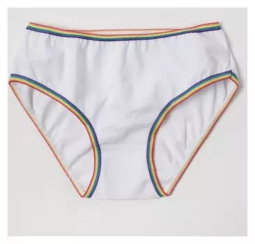 Трусы для девочки, цвет белый, рост 98 см