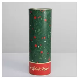 Тубус под бутылку «С новым годом», 12 х 34 см