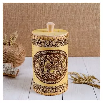 Туес "Пионы", 10,5х20 см