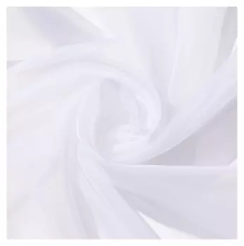 Тюль «Этель» 135×150 см, цвет белый, вуаль, 100% п/э