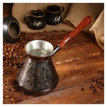 Турка для кофе медная «Ромашка», 0,75 л