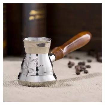 Турка латунь "Гликерия" 100 мл 17х6х7 см