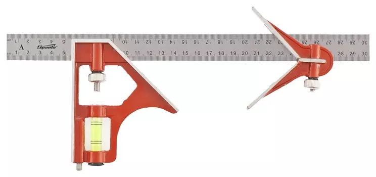 Угольник, 300 мм, металлический, комбинированный