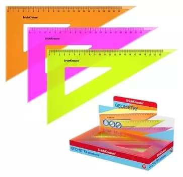 Угольник 60°/22см Erichkrause "Neon" 3В 53010
