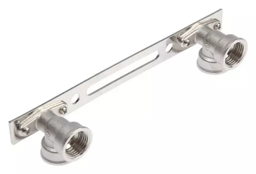 Угольник установочный для смесителя Aqualink, на планке, 1/2", внутренняя резьба