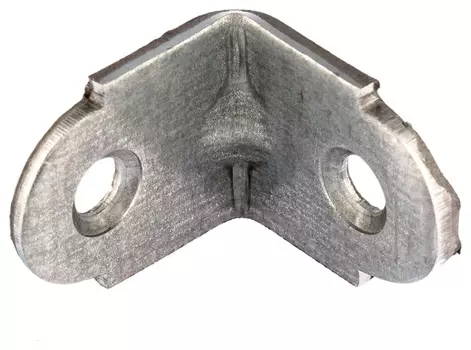 Уголок мебельный усиленный, 2 мм, 20 х 20 х 16 мм, цинк россия