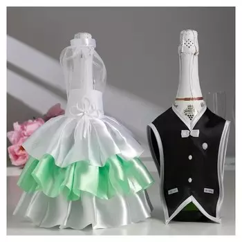 Украшение на шампанское "Элит", мята