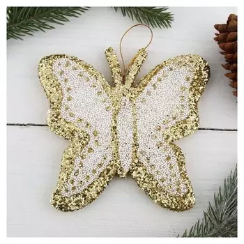 Украшение ёлочное "Бабочка" сияние 13,5х12 см
