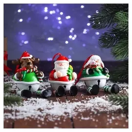 Украшение ёлочное "Бубенчик - пузатик" персонажи 5х10 см