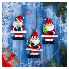 Украшение ёлочное "Дед мороз" 8х12 см