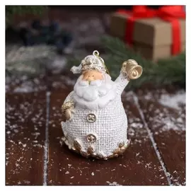 Украшение ёлочное "Дед мороз блеск" 6х8,5 см