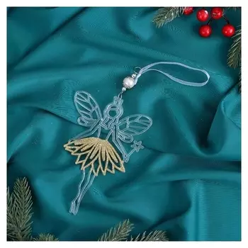 Украшение ёлочное "Дюймовочка юбка блеск" 9,5х14,5 см