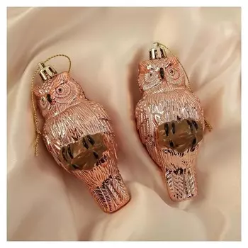 Украшение ёлочное "Филин" (Набор 2 шт) 9,5х4,5 см