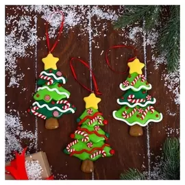 Украшение ёлочное "Ёлочка со звездой" 8,5х12,5 см