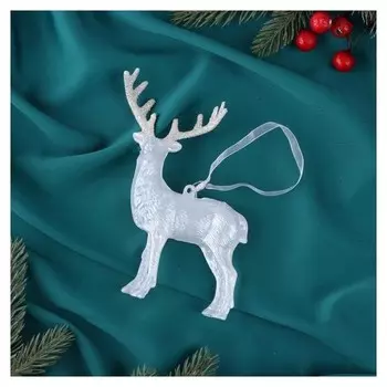 Украшение ёлочное "Олень блеск" 12х14,5 см