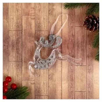 Украшение ёлочное "Олень в шарфике" 7х11,5 см