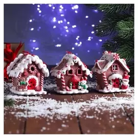 Украшение ёлочное "Пряничный домик" 7х8,5 см