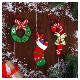 Украшение ёлочное "Символ рождества" 8х9 см