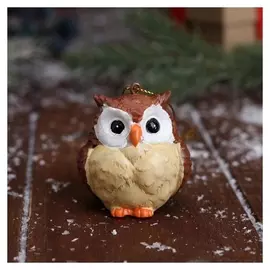 Украшение ёлочное "Совушка" 5х5 см