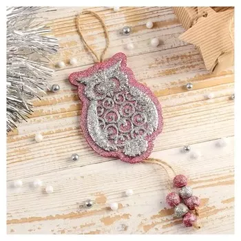 Украшение ёлочное "Совушка" 7,5х11 см