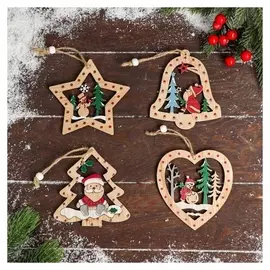 Украшение ёлочное "В новый год за сказами" 10,5х10,5 см