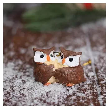 Украшение ёлочное "Влюблённые совушки" 5х3,5 см