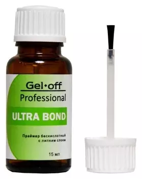 Ultra Bond праймер бескислотный с липким слоем Gel-off Professional, 15ml