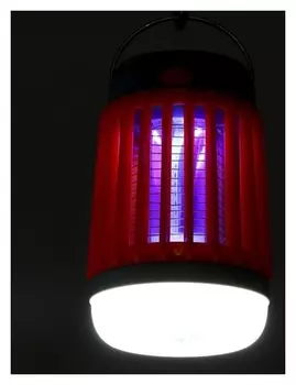 Уничтожитель насекомых Lri-39, портативный, фонарь, от солнечной батареи, акб, серый