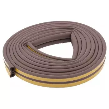 Уплотнитель, 12 м, профиль "D", коричневый