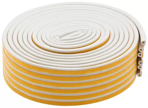 Уплотнитель резиновый, 24 м, профиль "P", белый