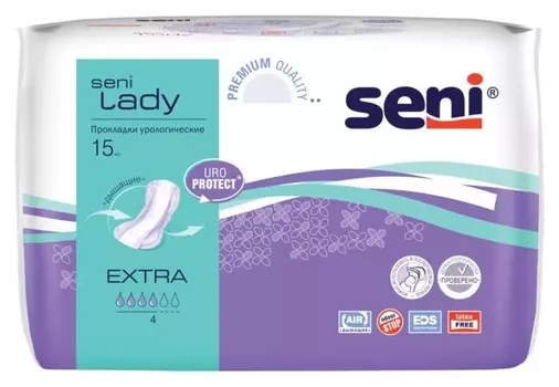 Урологические прокладки Seni Lady Extra, 15 шт