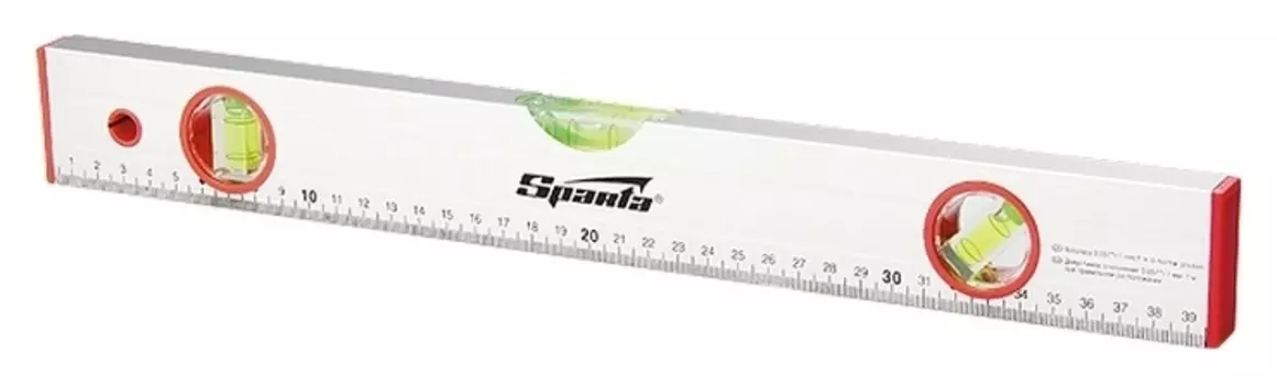 Уровень алюминиевый, 1200 мм, 3 глазка, линейка