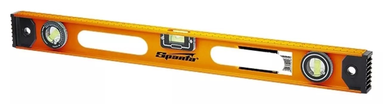 Уровень алюминиевый "Рельс", 1500 мм, 3 глазка (1 поворотный)