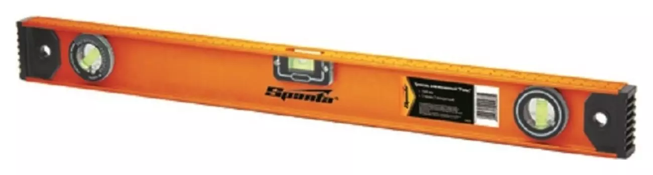 Уровень алюминиевый рельс Sparta, 1000 мм, 3 глазка (34050)