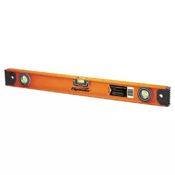 Уровень алюминиевый рельс Sparta, 600 мм, 3 глазка (34046)