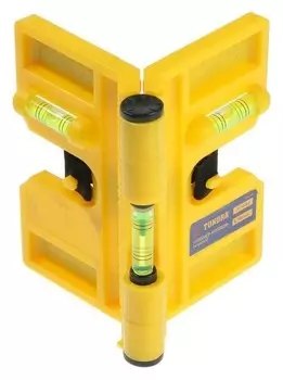 Уровень угловой магнитный Tundra, складной, 3 глазка