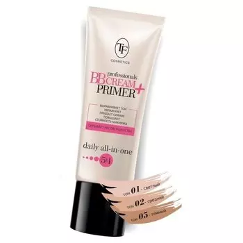 Увлажняющий тональный крем и основа под макияж Professional BB cream+primer 5 в 1