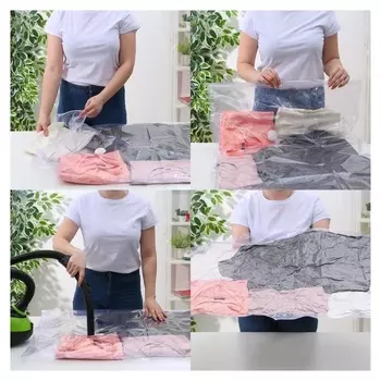 Вакуумный пакет для хранения одежды «Лаванда», 70×100 см, ароматизированный