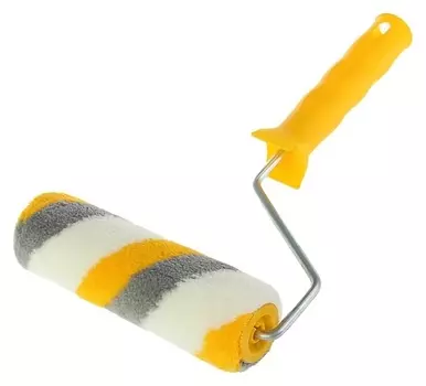 Валик "Акор" эксперт, полиакрил, 180 мм, ручка D=6 мм, D=40 мм, ворс 12 мм, для эмали