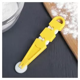 Валик для нарезки и тиснения теста "Помощник", в комплекте 3 насадки