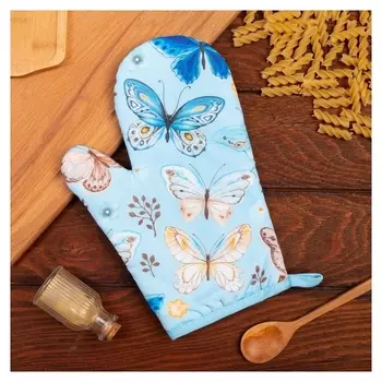 Варежка этель "Бабочки" 26*16 см, 100% п/э