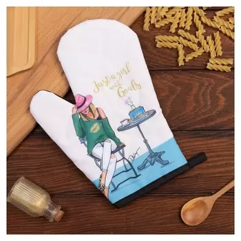 Варежка этель Love Life "Девушка-загадка" 26*16 см, 100% п/э